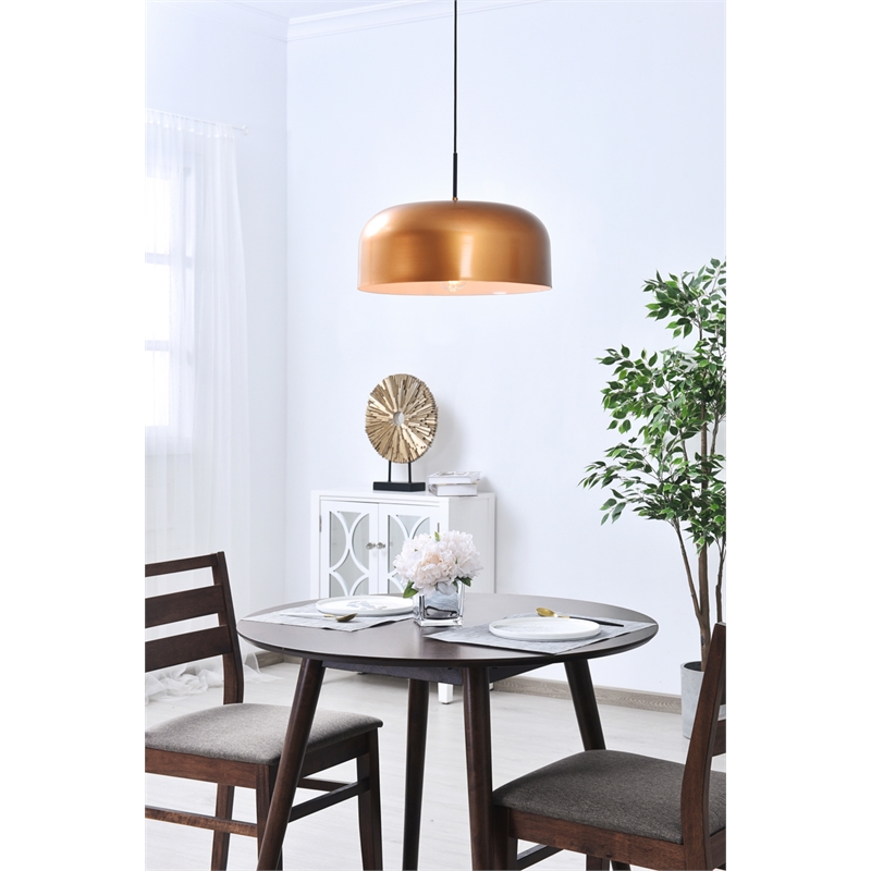 Living District Etude 1 Light Satin Gold Pendant