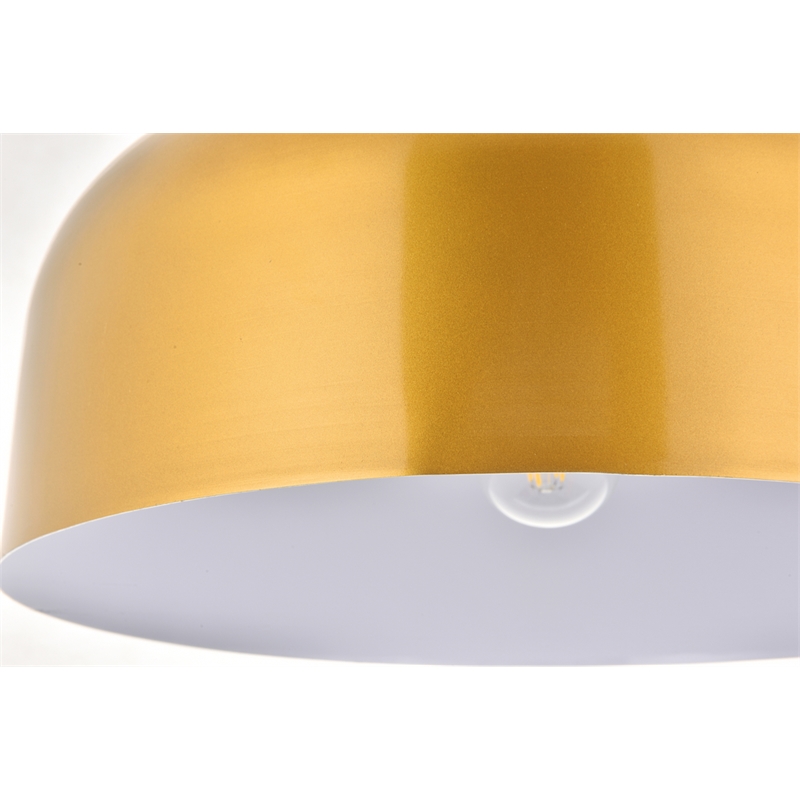 Living District Etude 1 Light Satin Gold Pendant