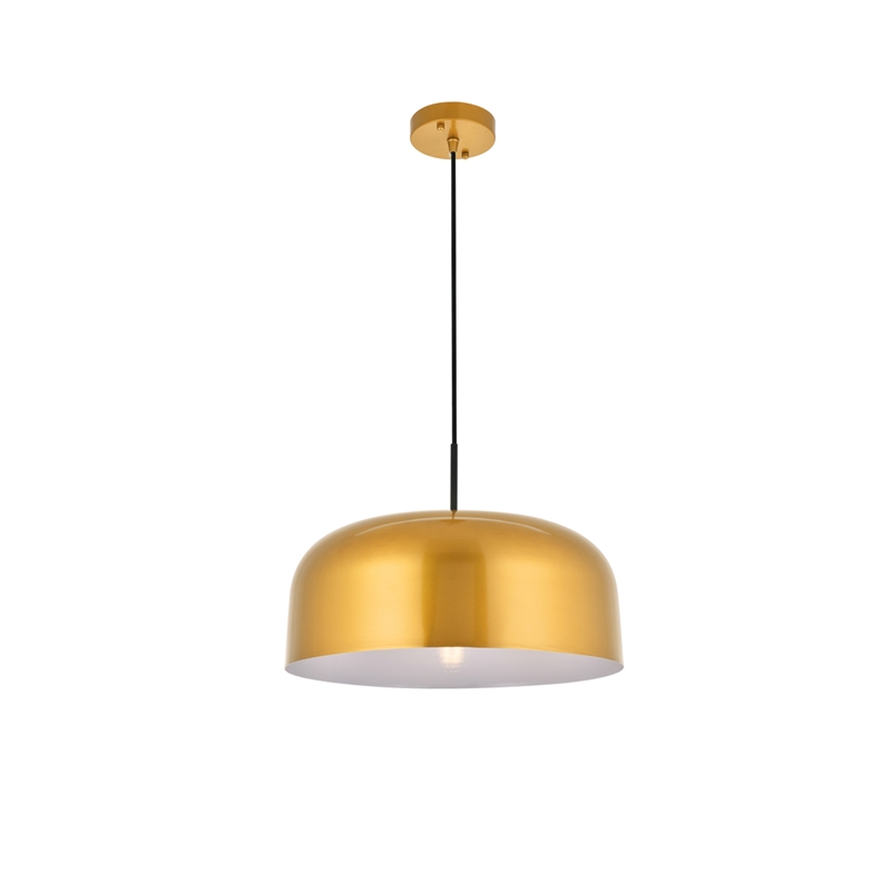 Living District Etude 1 Light Satin Gold Pendant