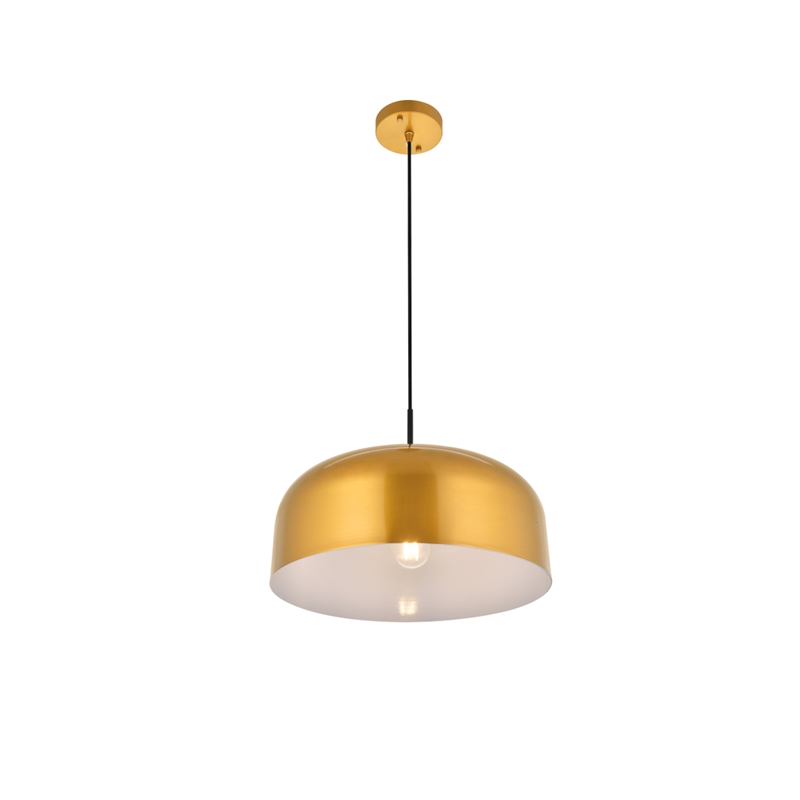 Living District Etude 1 Light Satin Gold Pendant