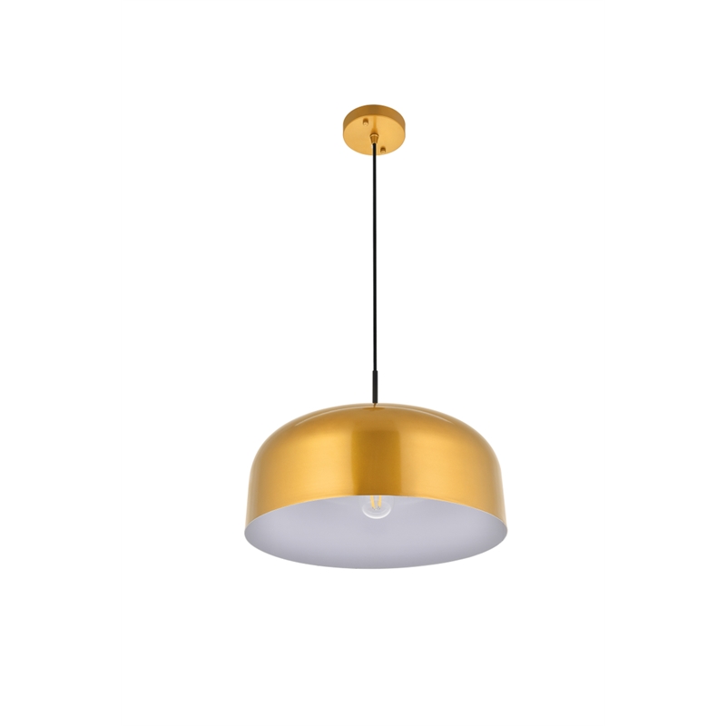 Living District Etude 1 Light Satin Gold Pendant