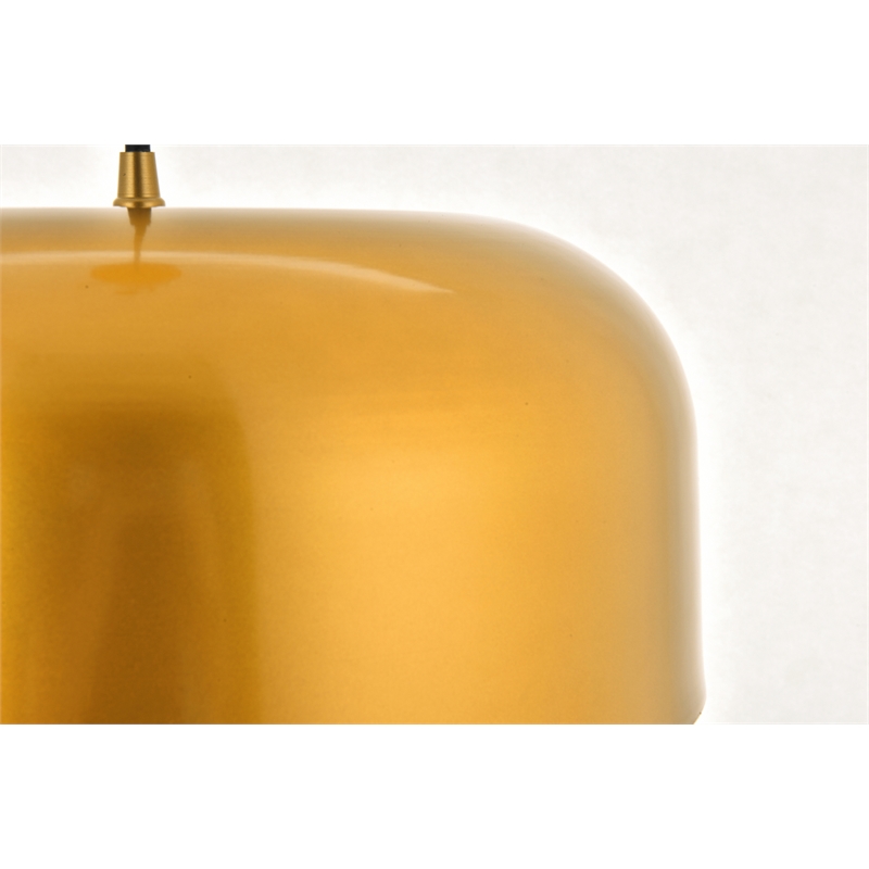 Living District Etude 1 Light Satin Gold Pendant