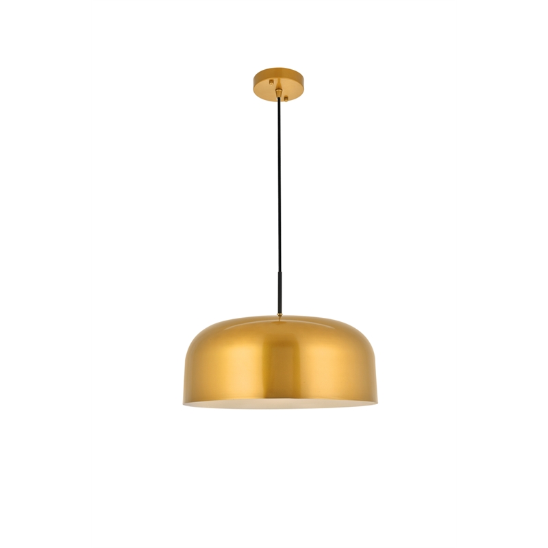 Living District Etude 1 Light Satin Gold Pendant