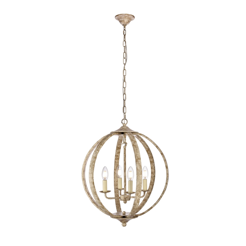 Living District Marlow Collection Pendant Weathered Dove Finish