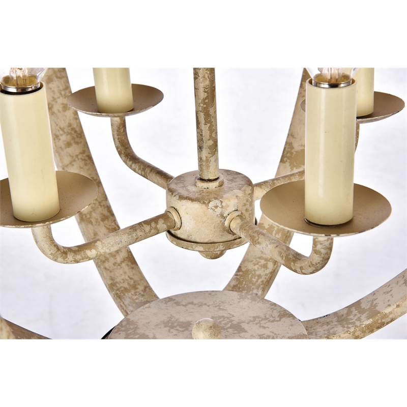 Living District Marlow Collection Pendant Weathered Dove Finish