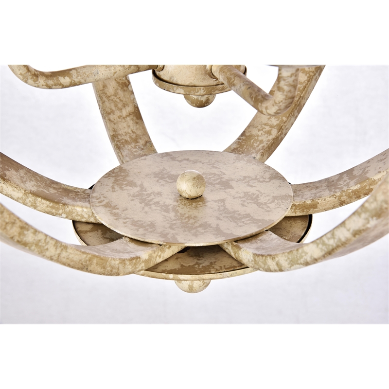 Living District Marlow Collection Pendant Weathered Dove Finish
