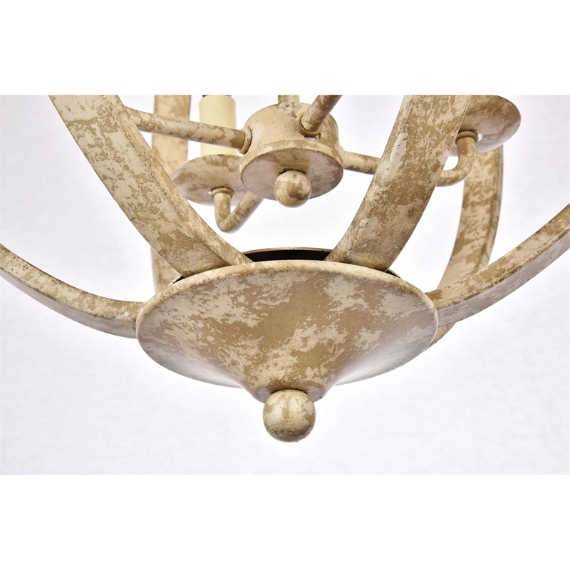 Living District Marlow Collection Pendant Weathered Dove Finish