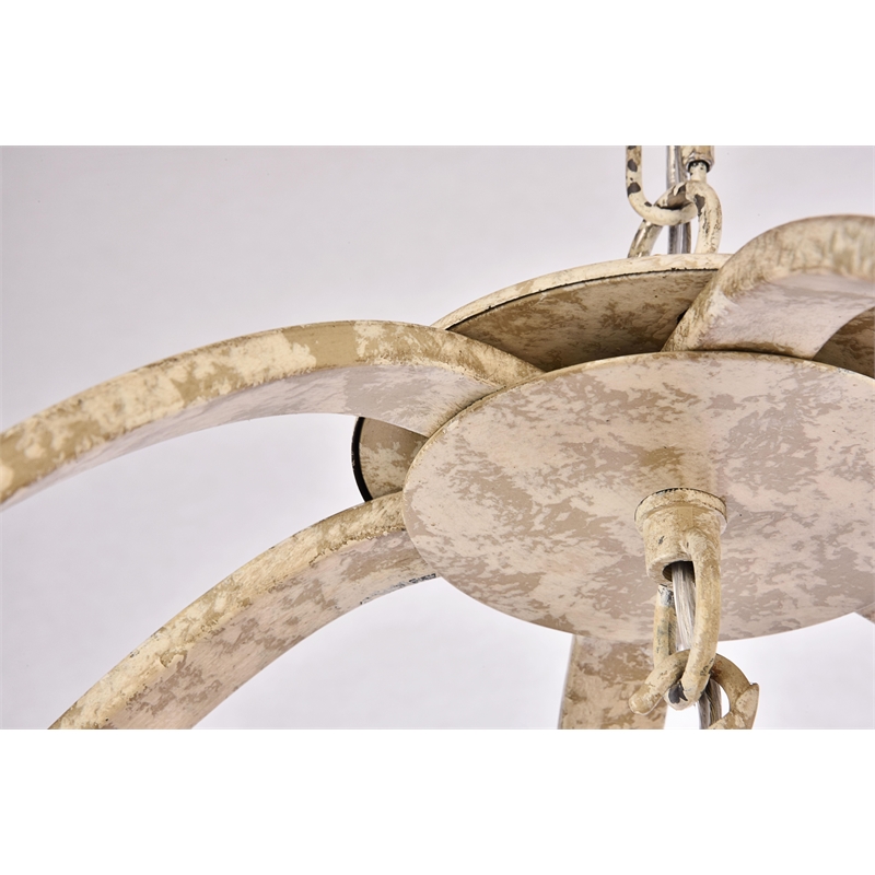 Living District Marlow Collection Pendant Weathered Dove Finish