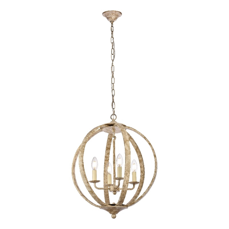 Living District Marlow Collection Pendant Weathered Dove Finish