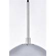 Living District Eclipse 5 Lights Chrome Pendant With Clear Glass