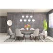 Living District Eclipse 7 Lights Chrome Pendant With Clear Glass