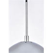 Living District Eclipse 7 Lights Chrome Pendant With Clear Glass