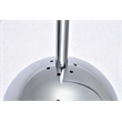 Living District Eclipse 1 Light Chrome Floor Lamp With Clear Glass