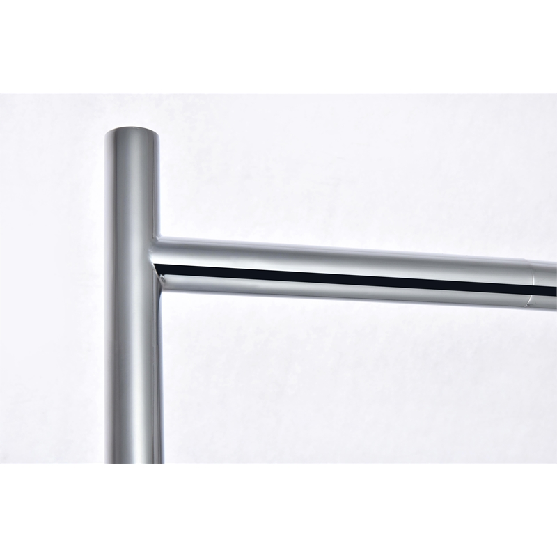 Living District Eclipse 1 Light Chrome Floor Lamp With Clear Glass