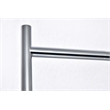 Living District Eclipse 1 Light Chrome Floor Lamp With Clear Glass