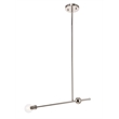 Living District Brees 1 Light Chrome Pendant