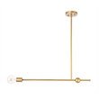 Living District Brees 1 Light Brass Pendant