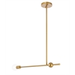 Living District Brees 1 Light Brass Pendant