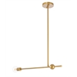Living District Brees 1 Light Brass Pendant