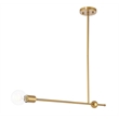 Living District Brees 1 Light Brass Pendant