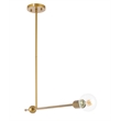 Living District Brees 1 Light Brass Pendant