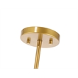 Living District Brees 1 Light Brass Pendant