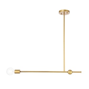 Living District Brees 1 Light Brass Pendant