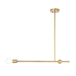 Living District Brees 1 Light Brass Pendant