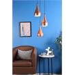 Living District Nora 3 Light Honey Gold Pendant