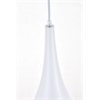 Living District Nora 1 Light White Pendant
