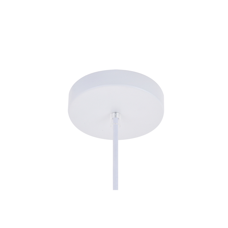 Living District Nora 1 Light White Pendant