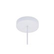 Living District Nora 1 Light White Pendant