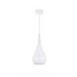 Living District Nora 1 Light White Pendant