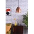 Living District Circa 1 Light Honey Gold Pendant