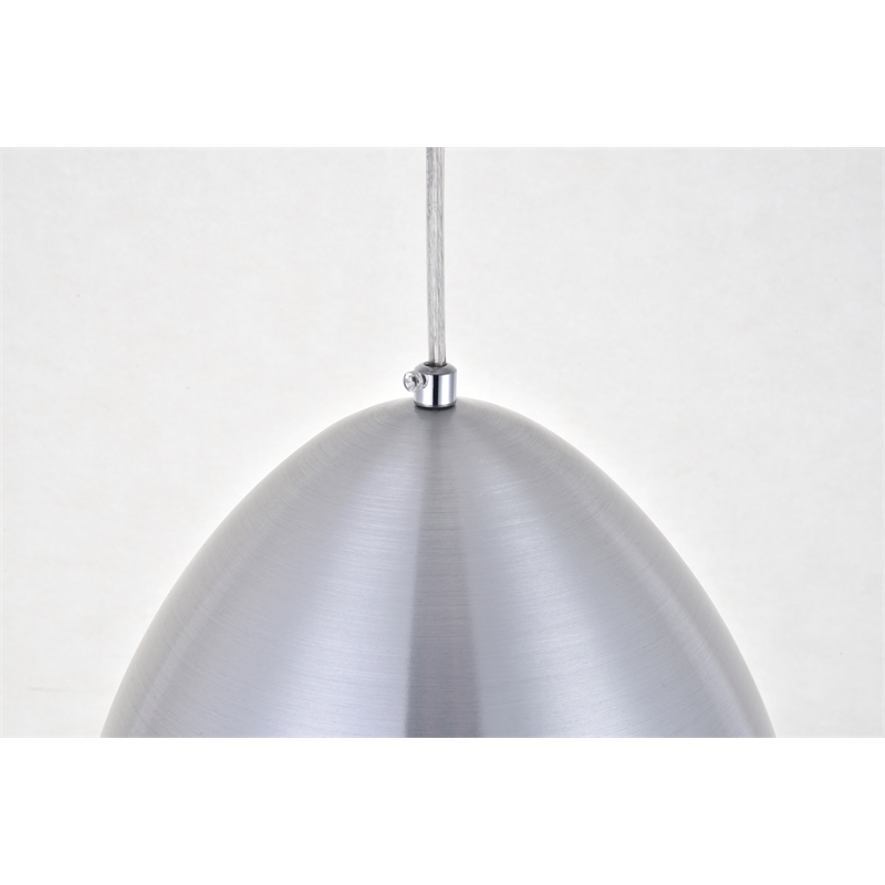 Living District Circa 1 Light Burnished Nickel Pendant