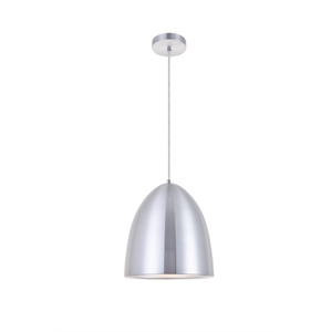 Living District Circa 1 Light Burnished Nickel Pendant