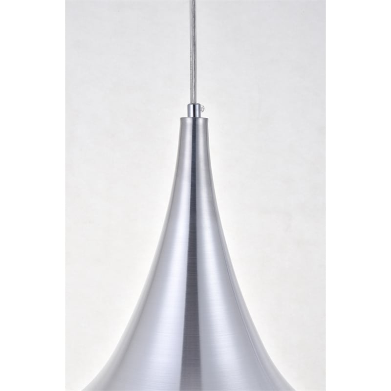 Living District Circa 1 Light Burnished Nickel Pendant