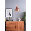 Living District Circa 1 Light Honey Gold Pendant