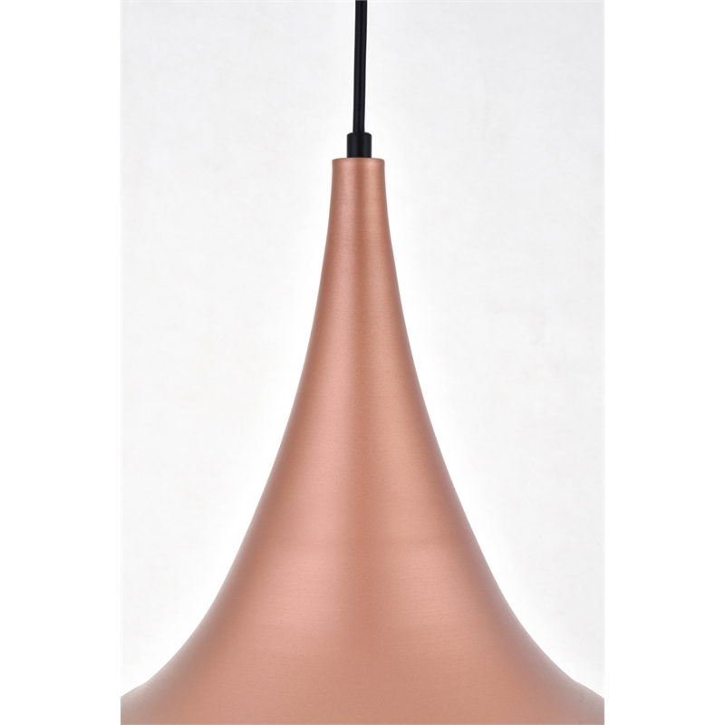 Living District Circa 1 Light Honey Gold Pendant