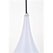 Living District Circa 1 Light White Pendant