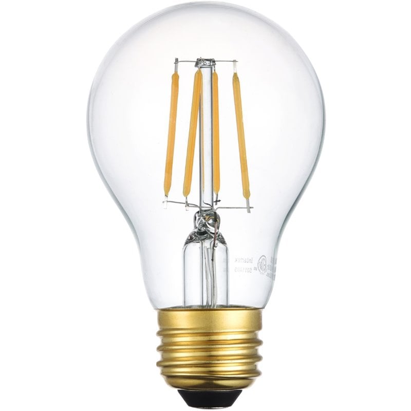 Elitco Lighting Raedyn 4.5W LED Nostalgic Filament A19 Light Bulb (Set of 6)