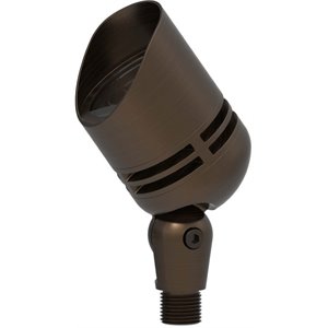 Elitco Lighting Aera 5.8&quot x 2.6&quot Metal Landscape LED Spot Light in Antique Brass