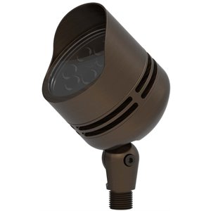 Elitco Lighting Aera 6&quot x 2.6&quot Metal Landscape LED Spot Light in Antique Brass