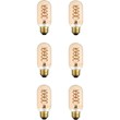 Elitco Lighting Nostalgic 6W 3000K Vertical Helix LED Light Bulb (Set of 6)