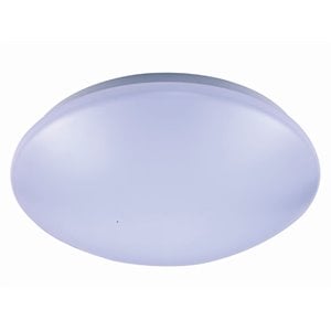 Elitco Lighting Wolke 11&quot Round 15W Plastic LED Ceiling Flush Mount in White