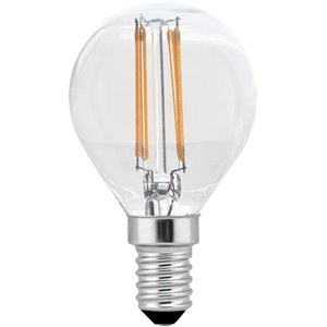 Elitco Lighting Ara Dimmable 4W 2700K Clear Glass LED G14 Light Bulb (Set of 6)