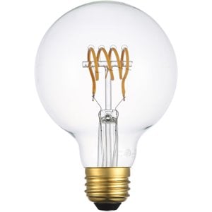 Elitco Lighting Edris 6W 3000K LED Horizontal Helix Glass Light Bulb (Set of 6)