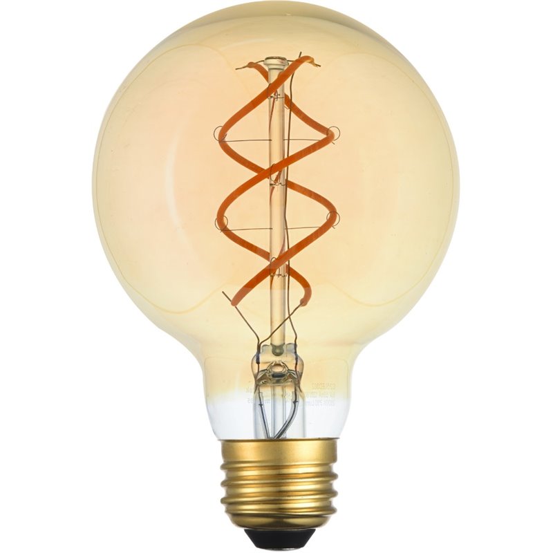 Elitco Lighting Edris 6W 2000K LED Vertical Helix Glass Light Bulb (Set of 6)