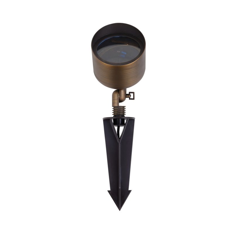 Elitco Lighting Aera Traditional Cast Brass Wide Spot Light in Antique Brass