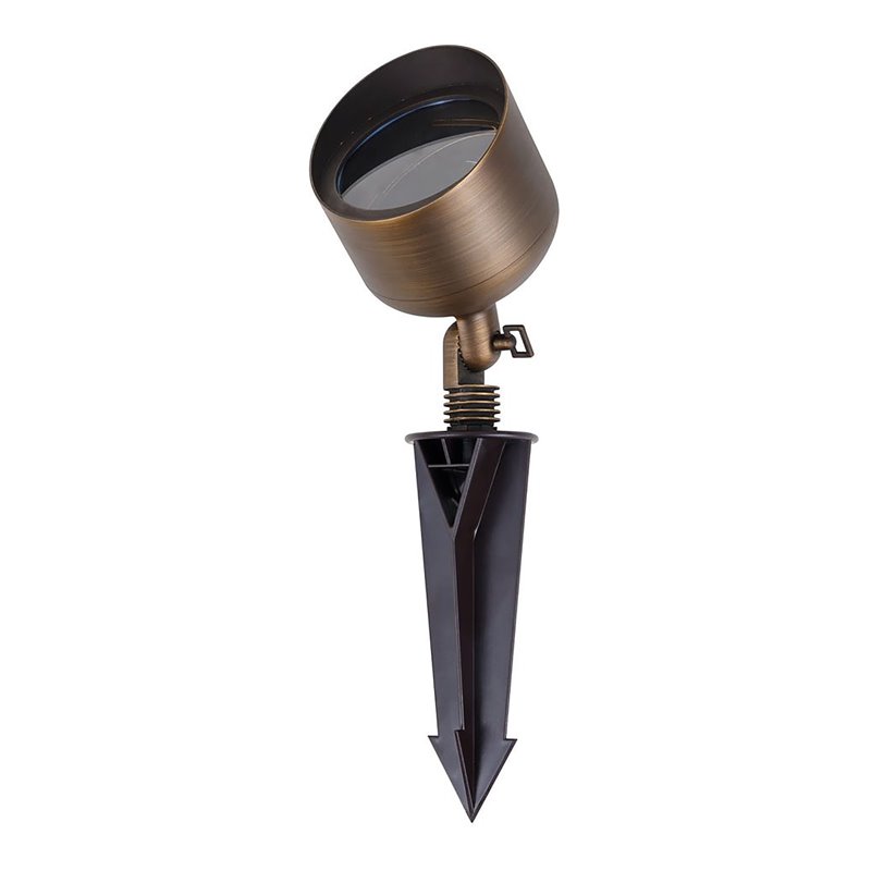 Elitco Lighting Aera Traditional Cast Brass Wide Spot Light in Antique Brass